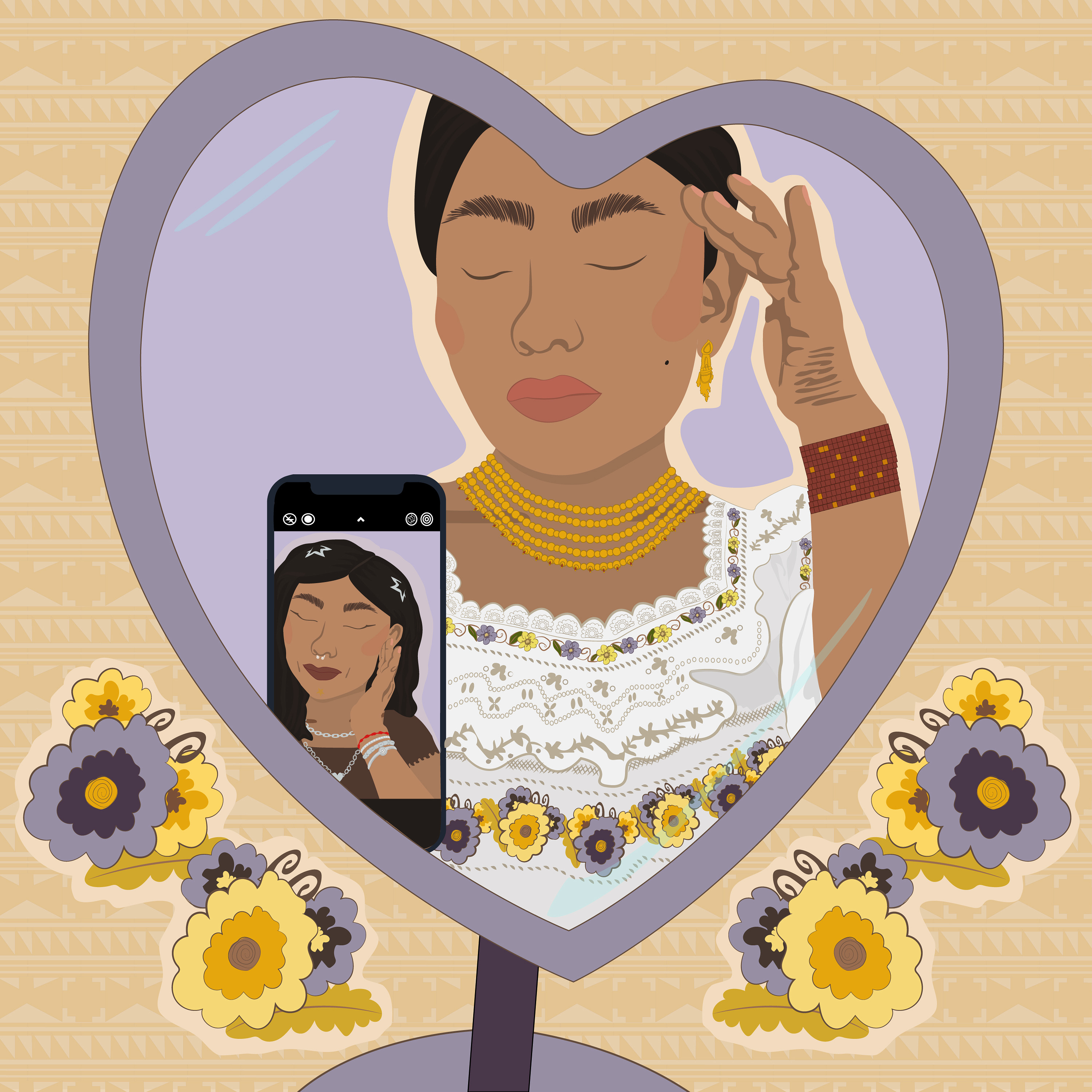 Illustration series spread